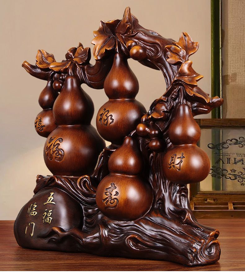 【鎮宅納福·聚財有道】天然實木手工雕刻擺件 送禮/自用兩相宜 保平安、招財、納福，鎮宅